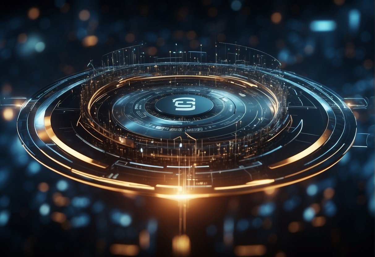 A futuristic digital signature technology by Cryptolog International, symbolizing trust and innovation