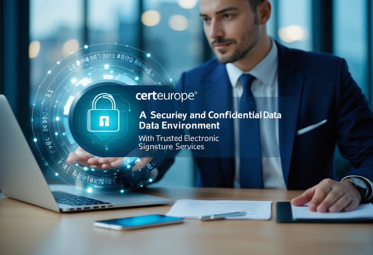 Un environnement de données sécurisé et confidentiel avec les services de signature électronique de confiance de CertEurope.