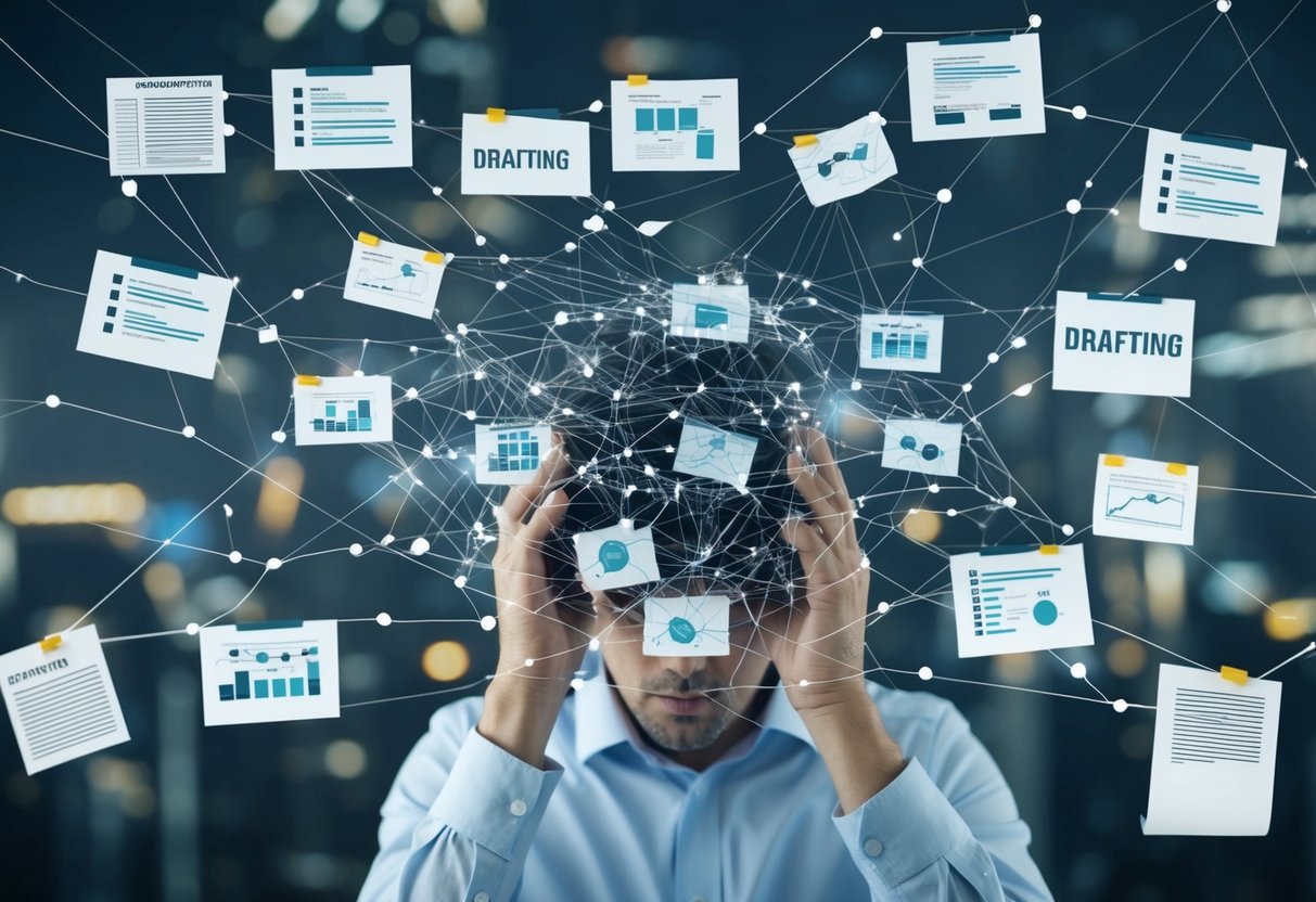 Un réseau complexe de malentendus et d'informations obscurcies, entraînant confusion et frustration dans le processus de rédaction d'un DCE.