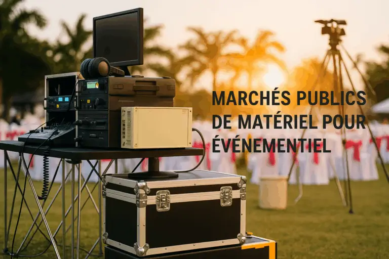 Comment remporter des marchés publics de fourniture de matériel événementiel ?