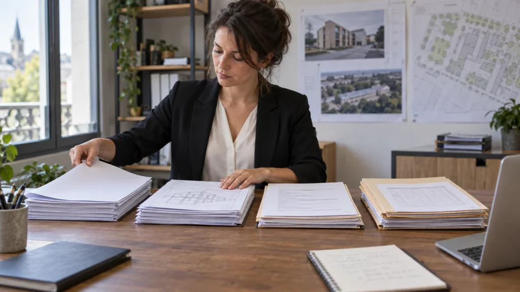 Assemblage des pièces d'un dossier de consultation des entreprises
