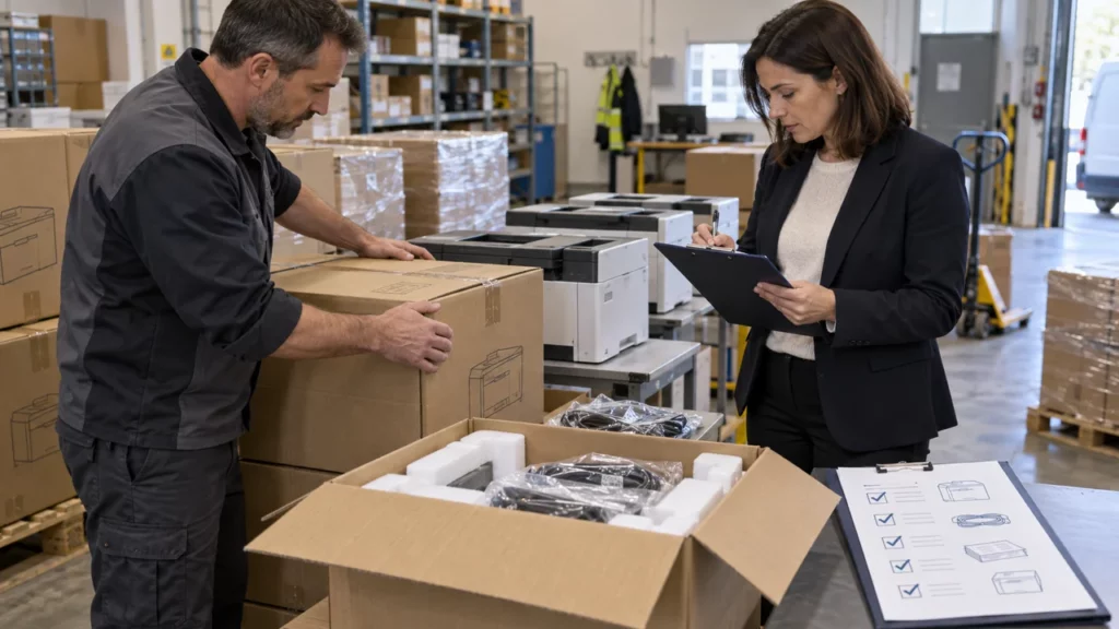 Réception de fournitures dans le cadre du CCAG FCS