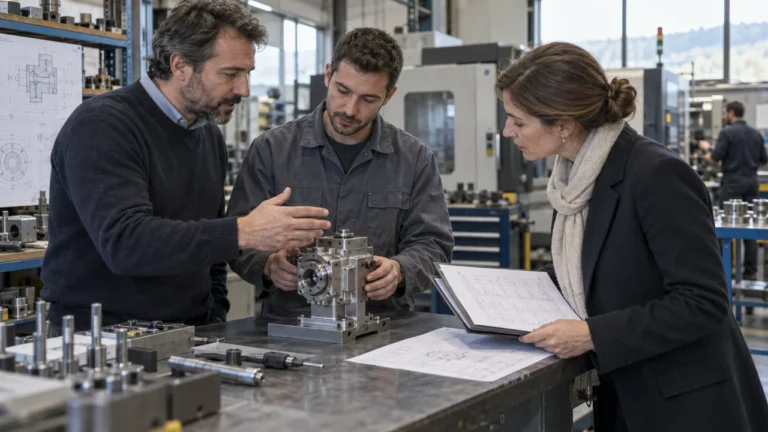 PME industrielle présentant son savoir-faire à un acheteur public