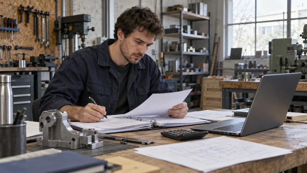 Jeune entreprise préparant son premier marché public