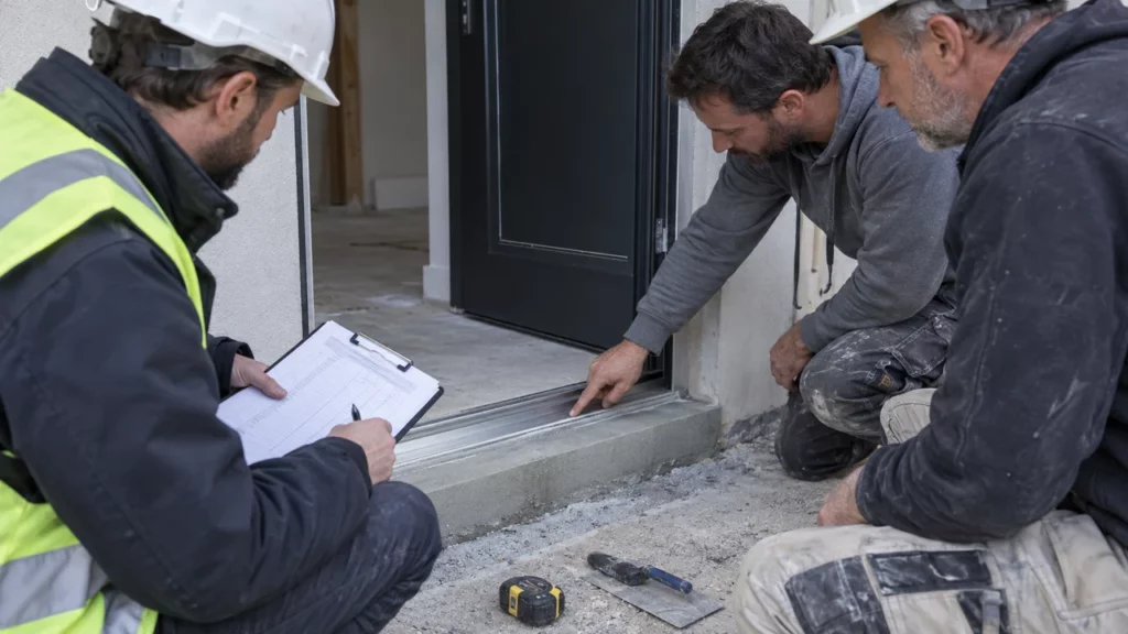 Inspection d’une réparation avant la levée d’une réserve de chantier