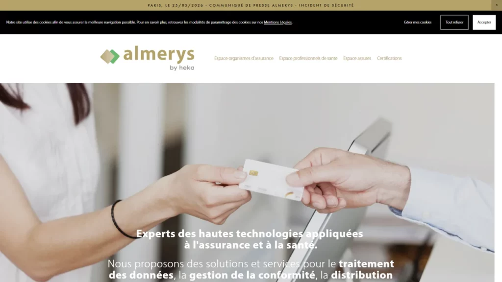 Page officielle d’Almerys