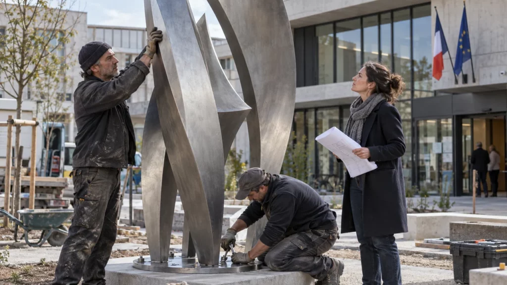 Installation d’une œuvre au titre du un pour cent artistique