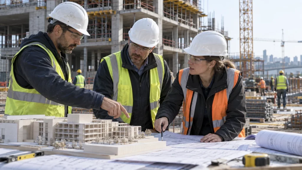 Architecte et ingénieurs réunis sur un marché de conception-réalisation