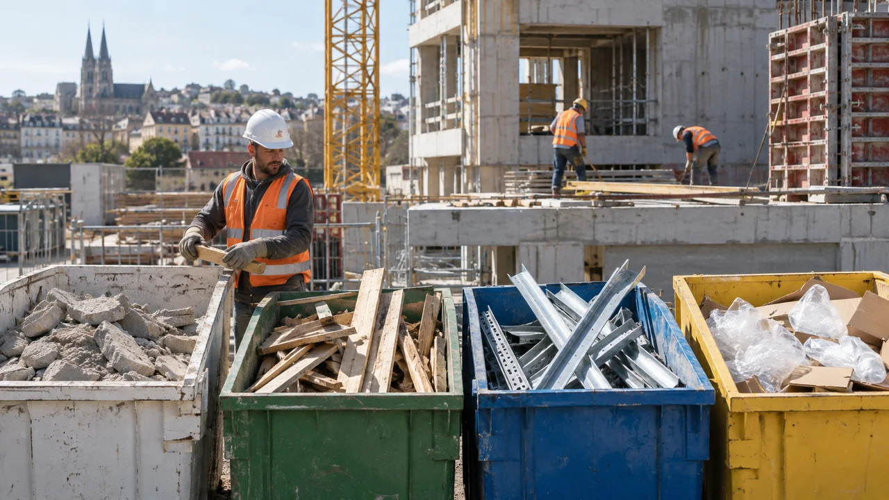 Organisation du tri des déchets dans un SOGED