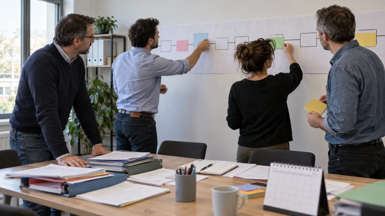 Planification des étapes successives d'un plan de réversibilité