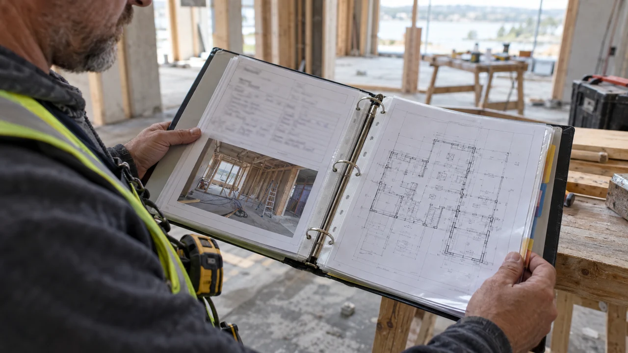 Documents consignés dans un registre de chantier