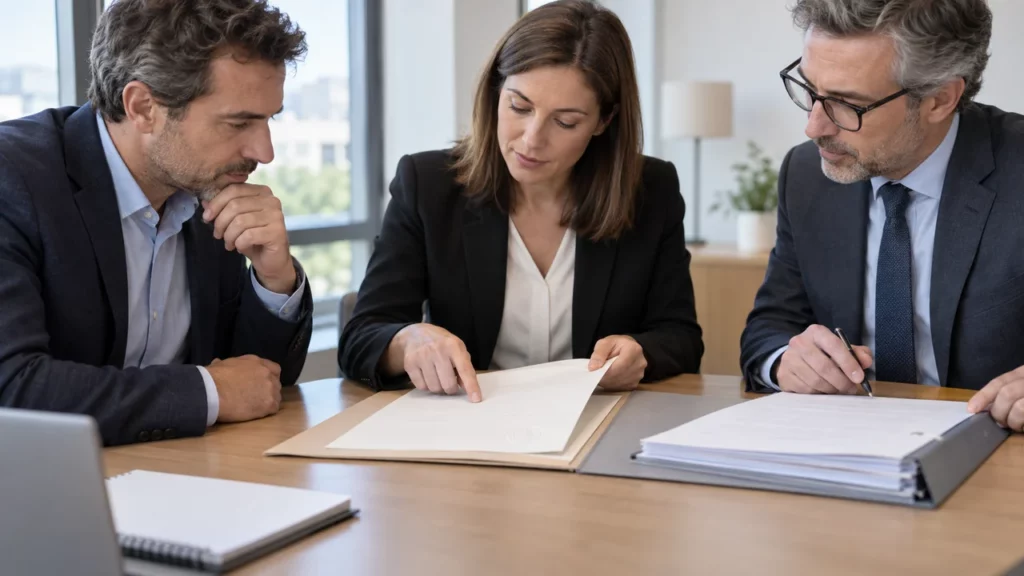 Examen d’un certificat de cessibilité avec un dossier de financement