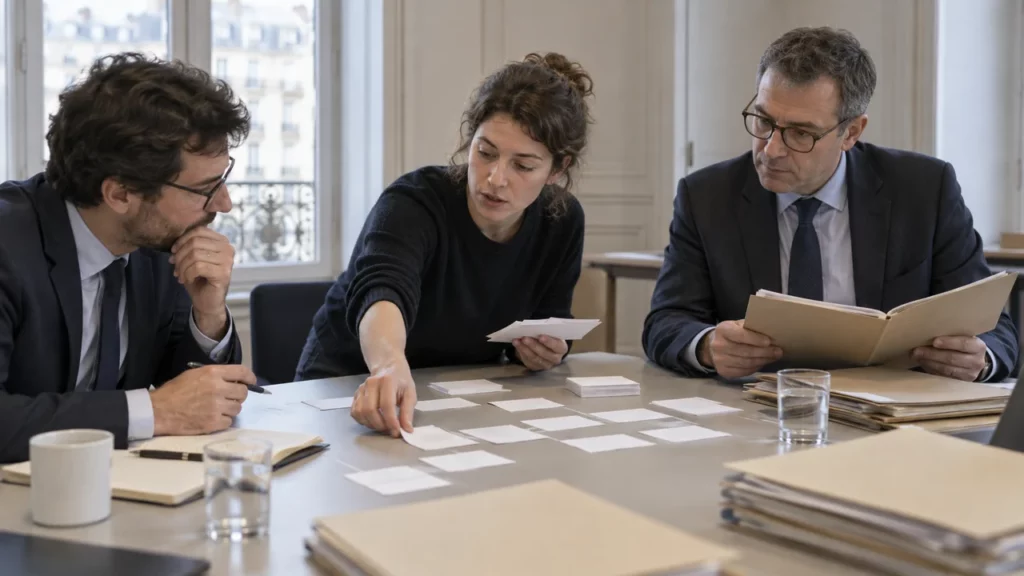 Équipe du SGMAP cartographiant un processus administratif