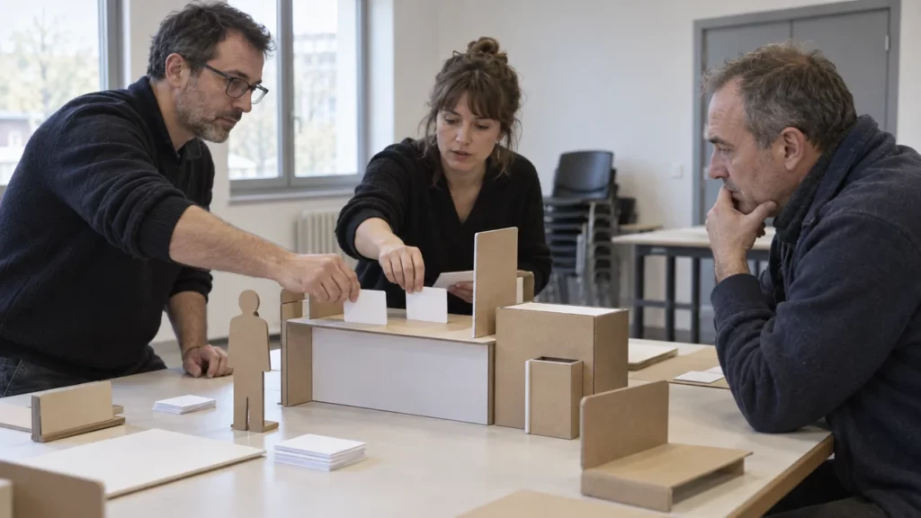 Laboratoire d’innovation publique testant un prototype de service