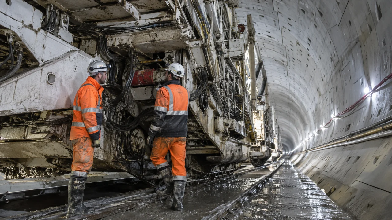 Travaux souterrains au tunnelier relevant de l’index TP05b