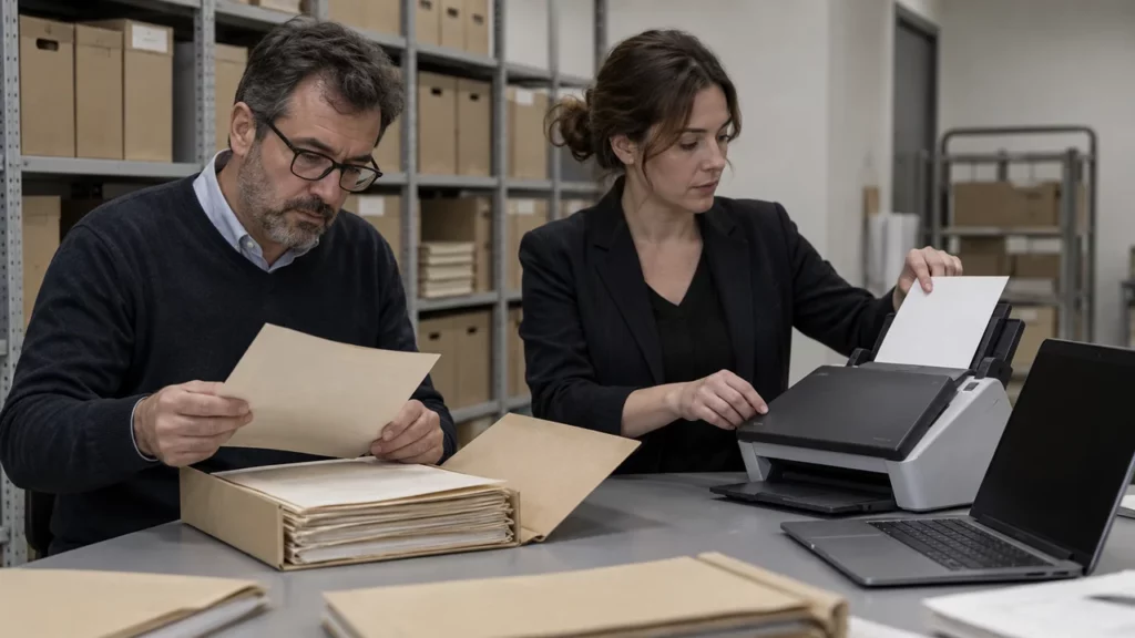 Consultation d’un ancien formulaire DC11 dans des archives administratives