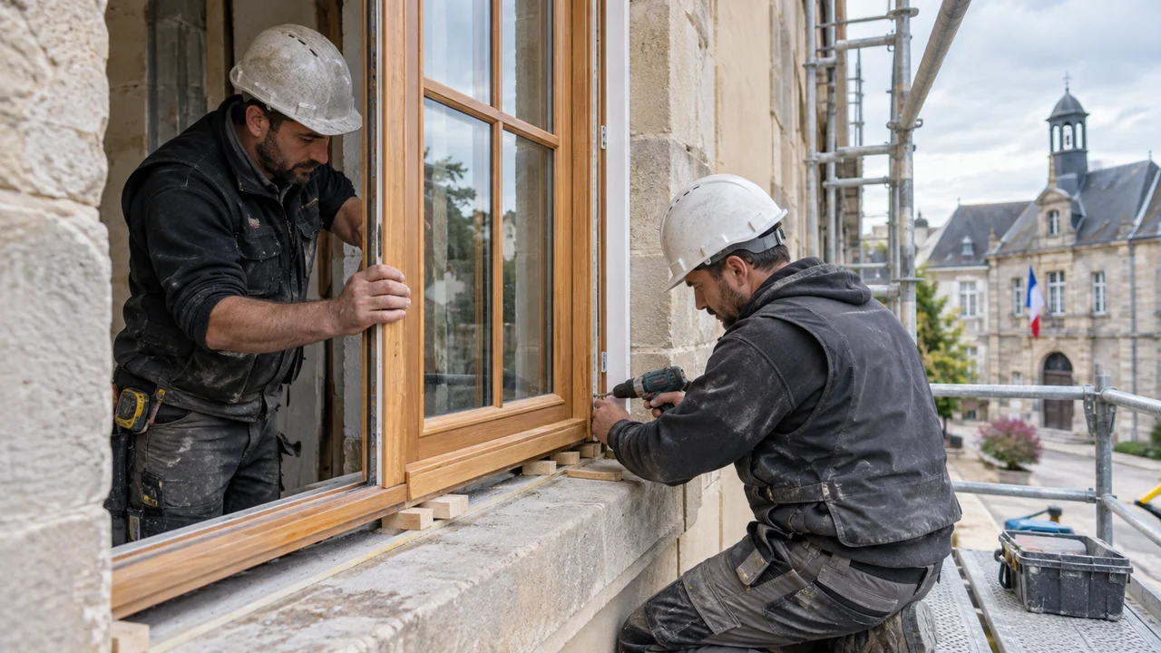 Menuiserie extérieure en bois relevant de l’index BT19b
