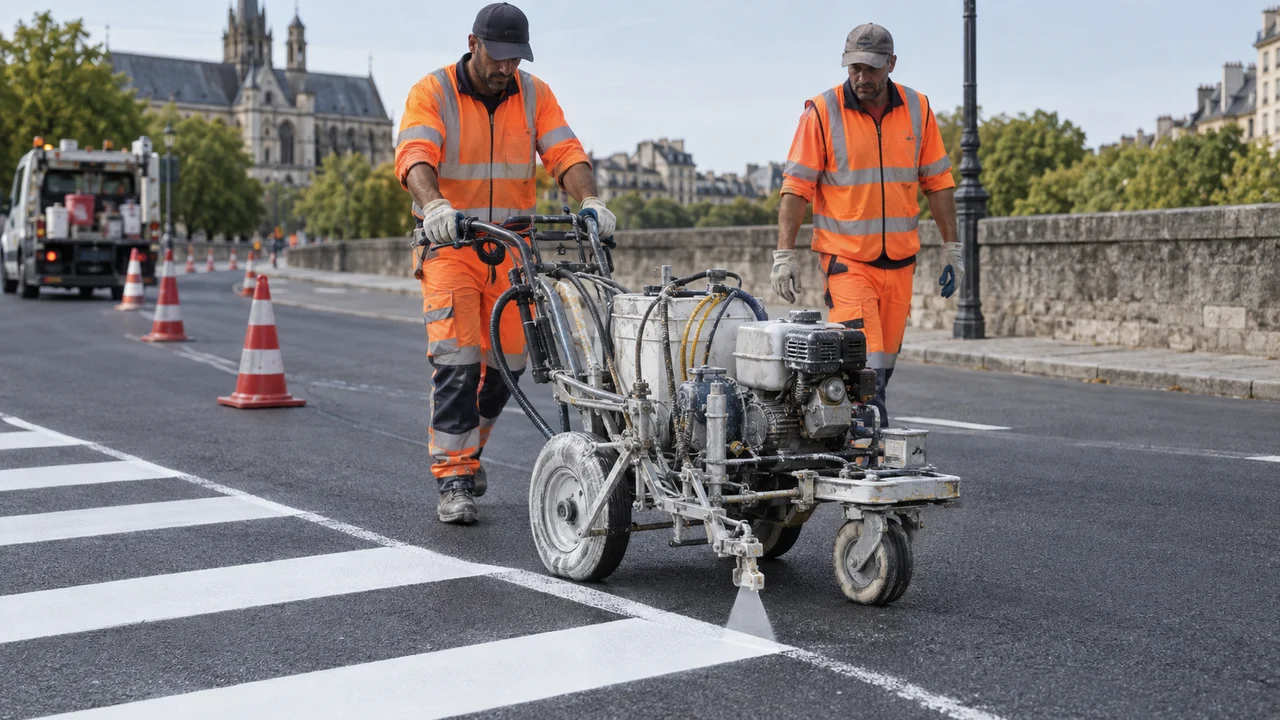 Travaux de signalisation horizontale relevant de l’index TSH