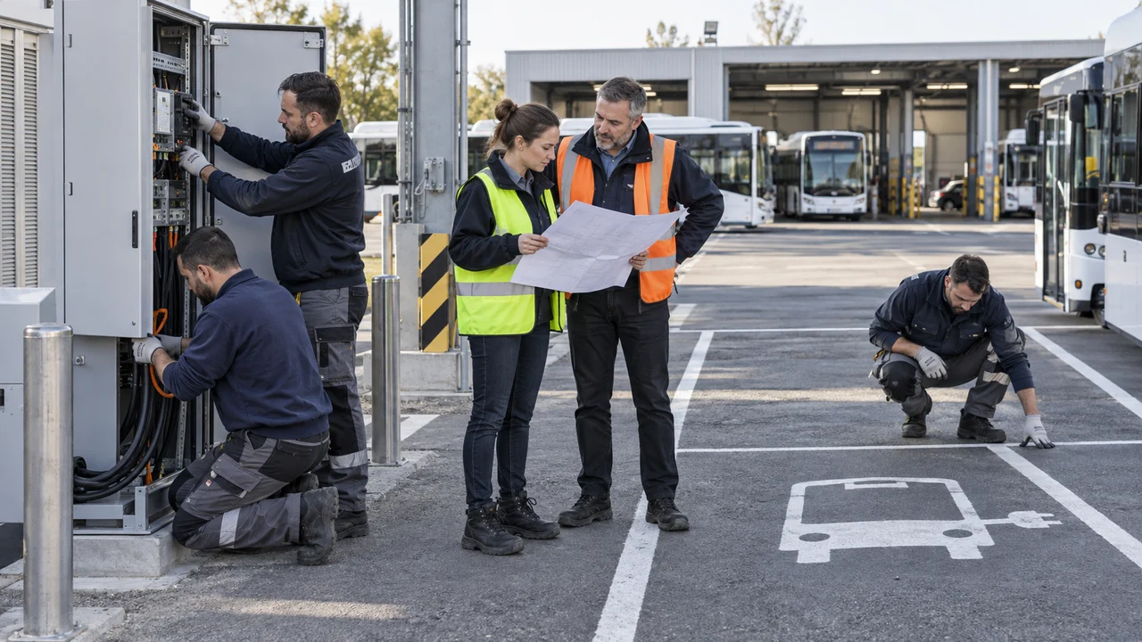 Préparation de l'évolution d'un réseau vers les autobus électriques