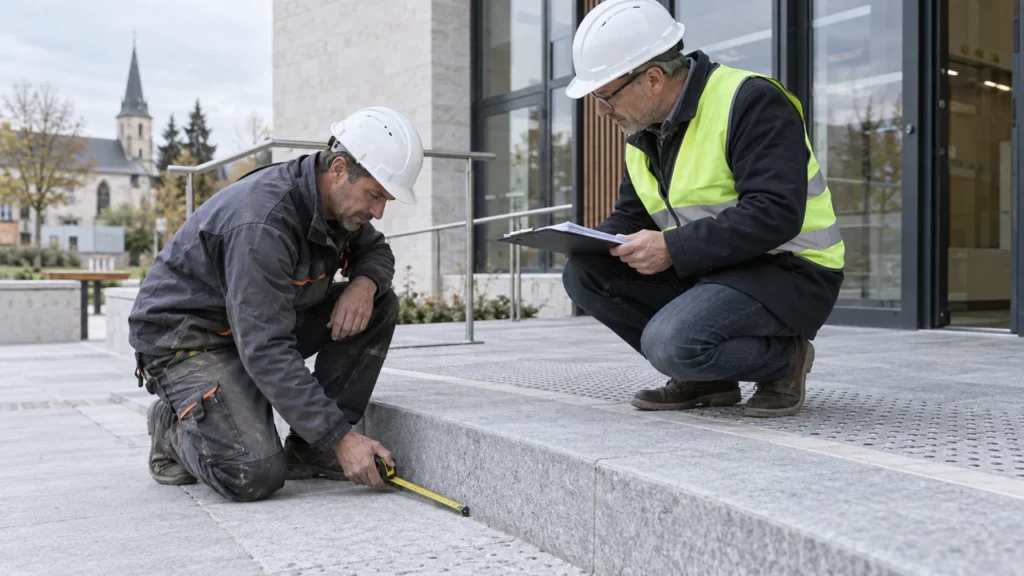 Réception de travaux entre entrepreneur et représentant public