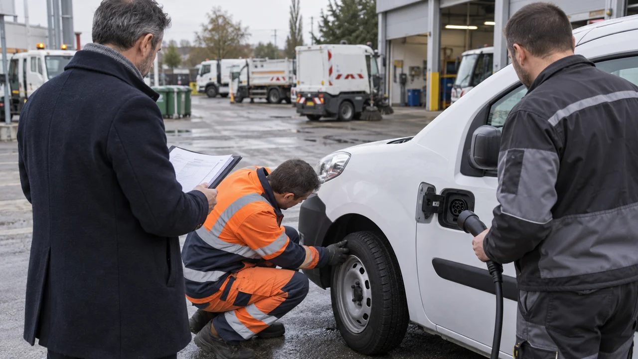 Inspection d’un véhicule selon les critères d’un marché de flotte