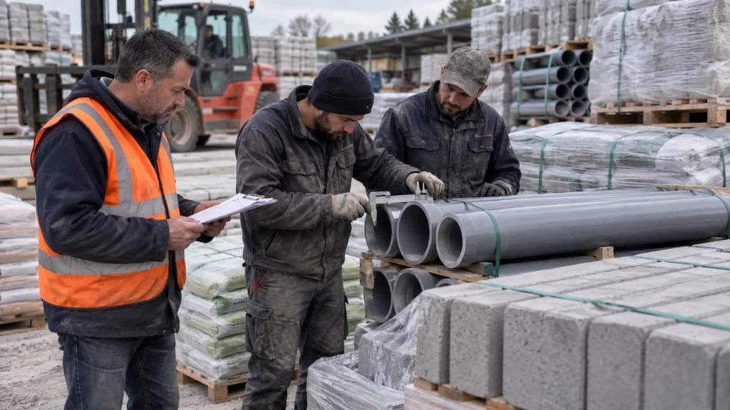 Contrôle de matériaux de construction avant livraison