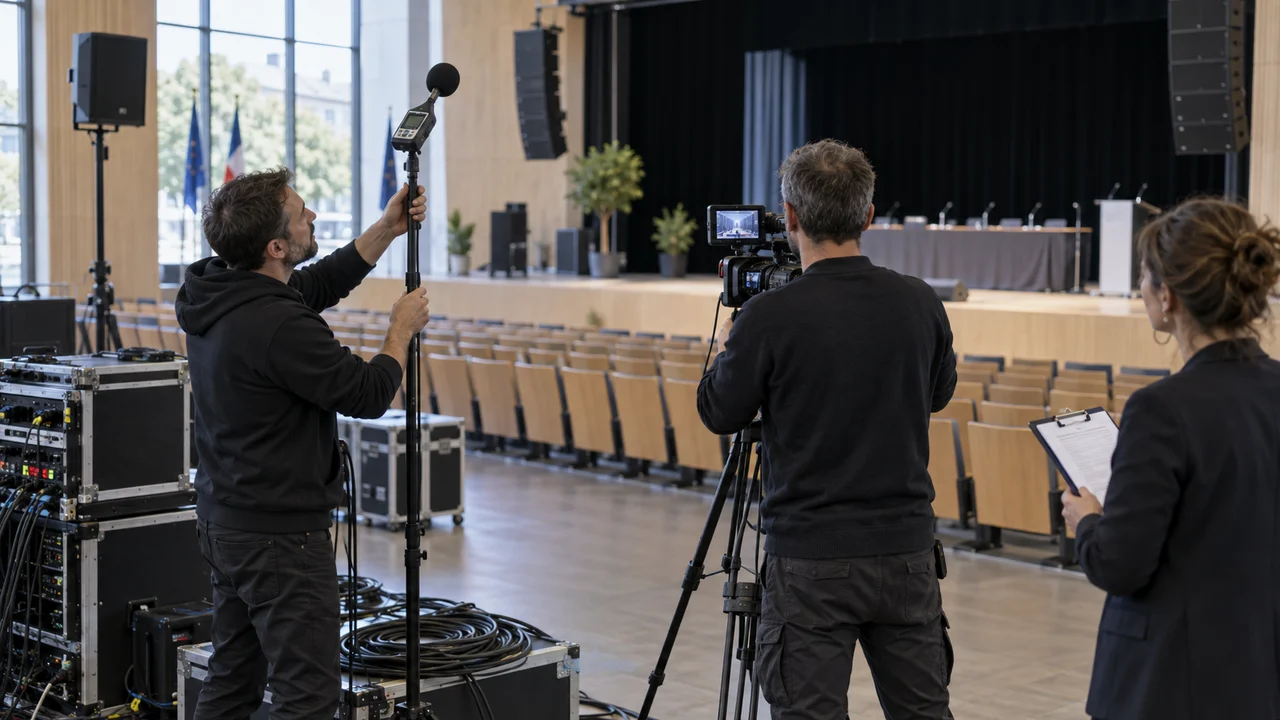 Évaluation du son et de l’image dans un auditorium public