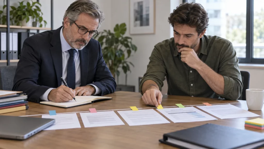 Avocat reconstituant la chronologie d’un appel d’offres contesté