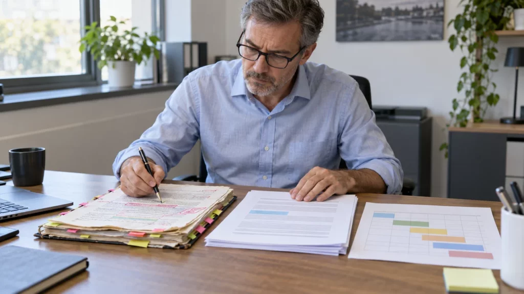 Responsable conformité adaptant une procédure à une évolution réglementaire