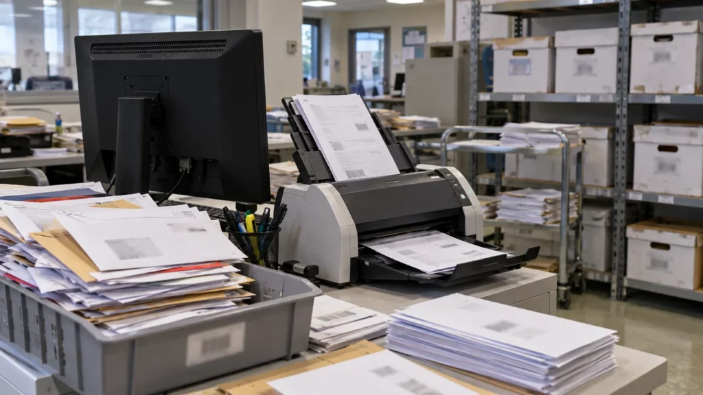Chaîne de numérisation et classement pour une gestion électronique des documents