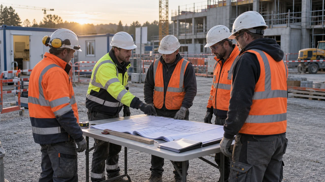 Brief sécurité PPSPS avant l'entrée sur un chantier