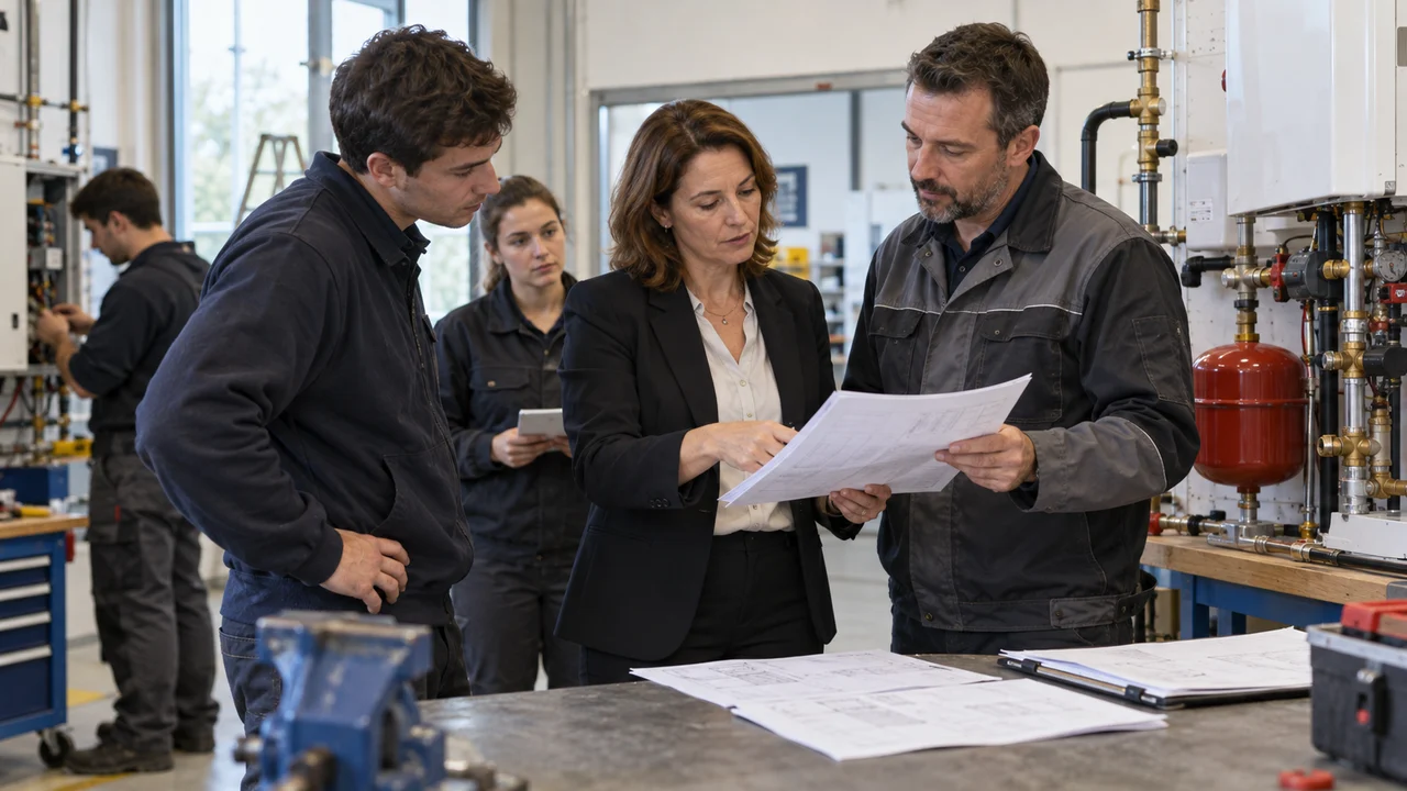 Acheteur public et prestataire adaptant un programme de formation