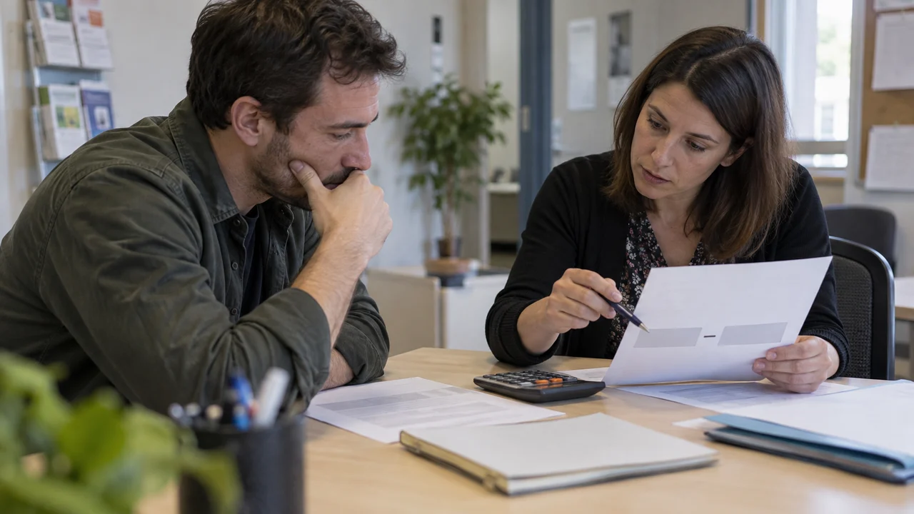 Conseiller expliquant les effets du plafonnement du CPF à un apprenant