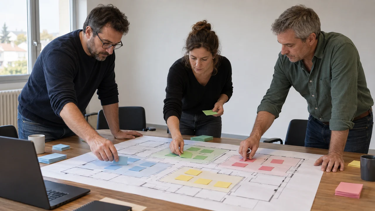 Équipe cartographiant les besoins de formation d’une administration