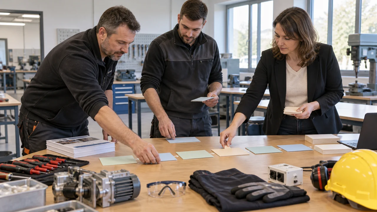 Équipe structurant les modules d’une offre publique de formation