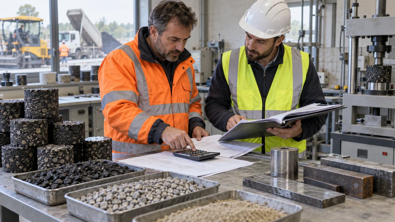 Professionnels appliquant un indice aux matériaux de travaux publics