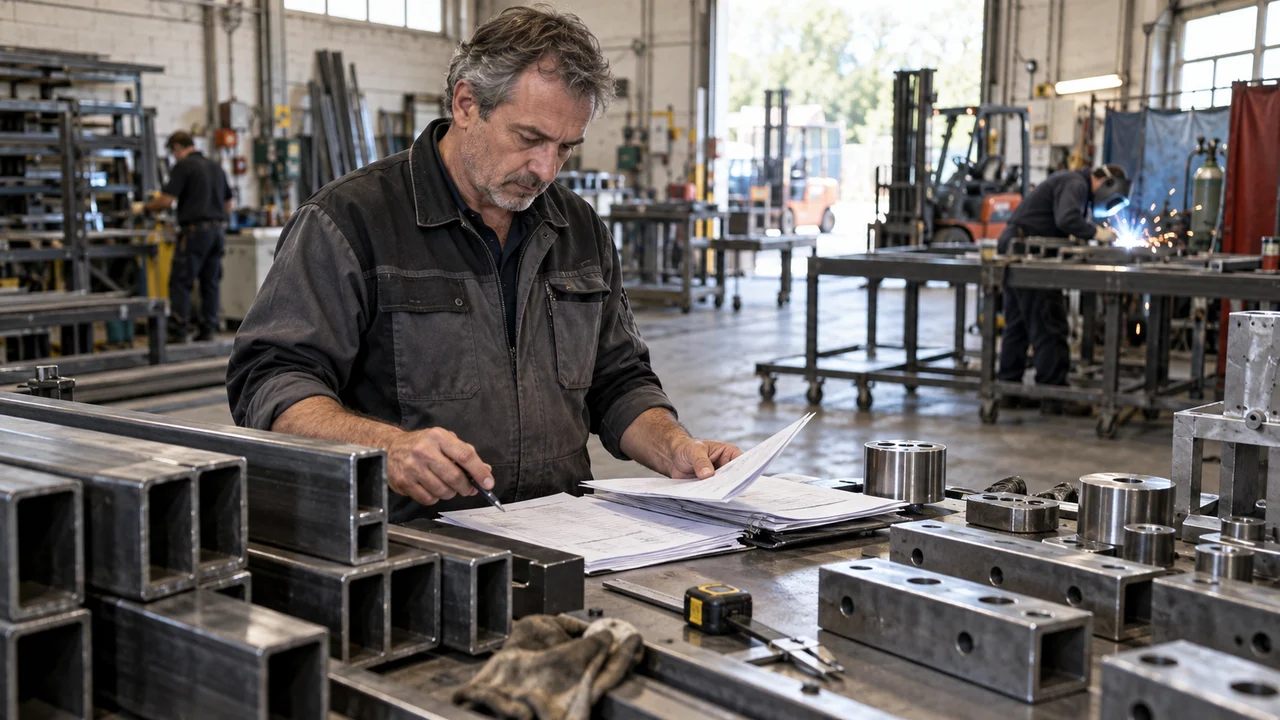 Dirigeant de métallerie contrôlant l’impact des coûts fournisseurs sur sa marge